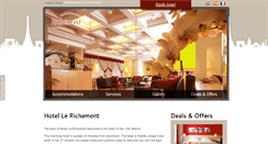 Desktop Screenshot of hotel-richemont.com